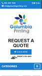 Mobile Screenshot of golumbiaprinting.com
