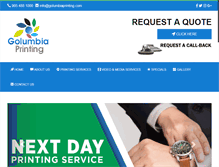 Tablet Screenshot of golumbiaprinting.com